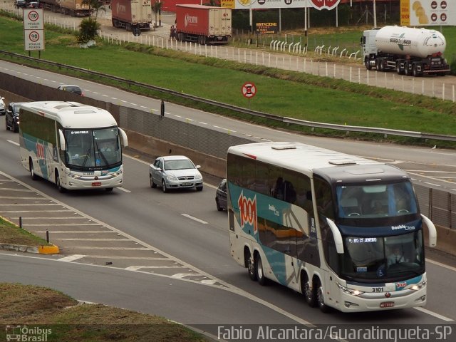 Auto Viação 1001 3101 na cidade de Aparecida, São Paulo, Brasil, por Fabio Alcantara. ID da foto: 3209750.