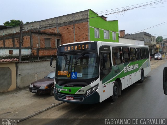 Viação Brazinha 08010 na cidade de Belford Roxo, Rio de Janeiro, Brasil, por Fabiano Magalhaes. Número da foto: #3209572.