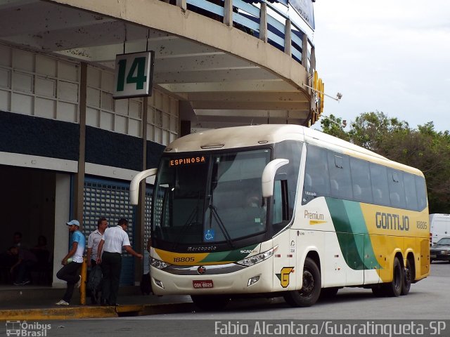 Empresa Gontijo de Transportes 18805 na cidade de Aparecida, São Paulo, Brasil, por Fabio Alcantara. Número da foto: #3209951.