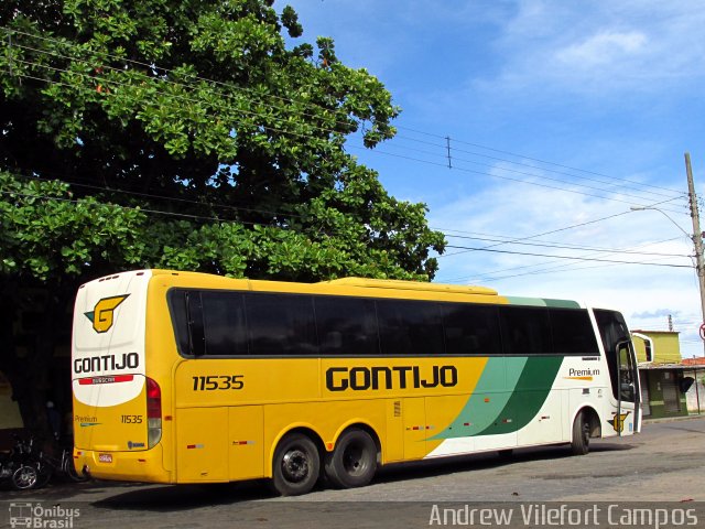 Empresa Gontijo de Transportes 11535 na cidade de Pirapora, Minas Gerais, Brasil, por Andrew Campos. ID da foto: 3209478.