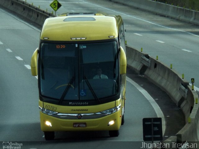 Viação Itapemirim 60783 na cidade de Lavrinhas, São Paulo, Brasil, por Jhonatan Diego da Silva Trevisan. Número da foto: #3210084.