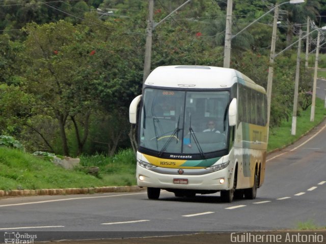 Empresa Gontijo de Transportes 18525 na cidade de Araxá, Minas Gerais, Brasil, por Guilherme Antonio. Número da foto: #3209234.