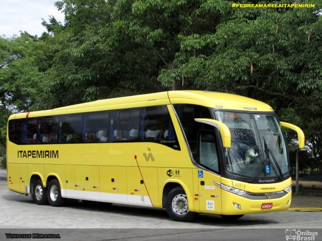 Viação Itapemirim 60515 na cidade de São José dos Campos, São Paulo, Brasil, por Vinicius Miranda. ID da foto: 3210757.