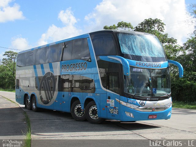 Auto Viação Progresso 6014 na cidade de Recife, Pernambuco, Brasil, por Luiz Carlos de Santana. Número da foto: #3212259.