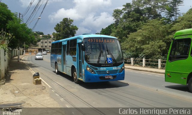 Viação Cuiabá 44060 na cidade de Sabará, Minas Gerais, Brasil, por Carlos Henrique Pereira. ID da foto: 3212858.