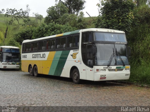 Empresa Gontijo de Transportes 11160 na cidade de João Monlevade, Minas Gerais, Brasil, por Rafael Rosa. Número da foto: #3211380.