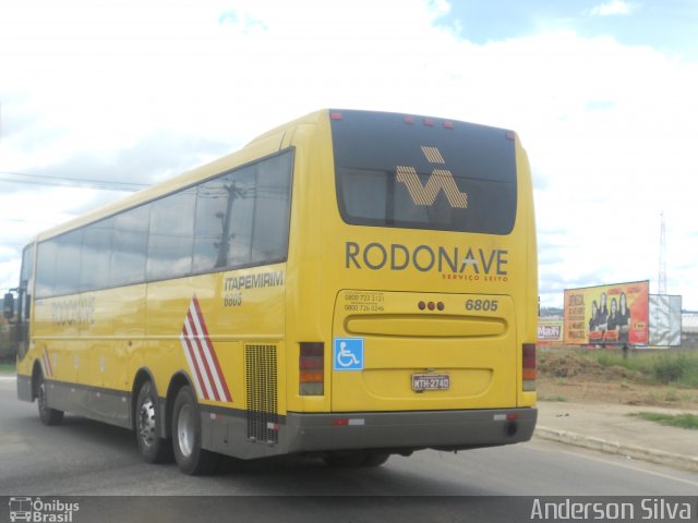 Viação Itapemirim 6805 na cidade de Vitória da Conquista, Bahia, Brasil, por Anderson Silva. ID da foto: 3210755.