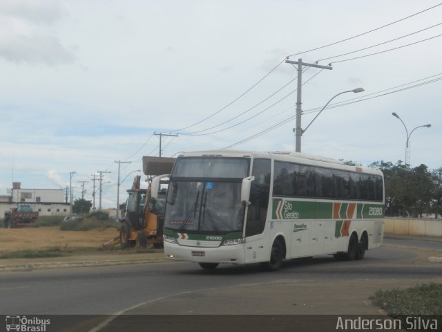 Cia. São Geraldo de Viação 21080 na cidade de Vitória da Conquista, Bahia, Brasil, por Anderson Silva. ID da foto: 3210759.