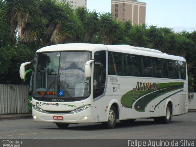 Viação Graciosa 153 na cidade de Curitiba, Paraná, Brasil, por Felipe Aquino da Silva. ID da foto: 3211314.