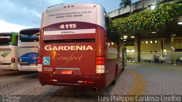 Expresso Gardenia 4115 na cidade de Belo Horizonte, Minas Gerais, Brasil, por Luis Philippe Cardoso Coelho. ID da foto: 3210741.