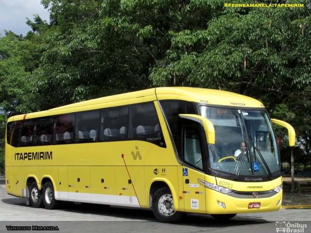 Viação Itapemirim 60783 na cidade de São José dos Campos, São Paulo, Brasil, por Vinicius Miranda. Número da foto: #3210754.