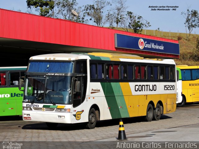 Empresa Gontijo de Transportes 15220 na cidade de João Monlevade, Minas Gerais, Brasil, por Antonio Carlos Fernandes. ID da foto: 3212371.