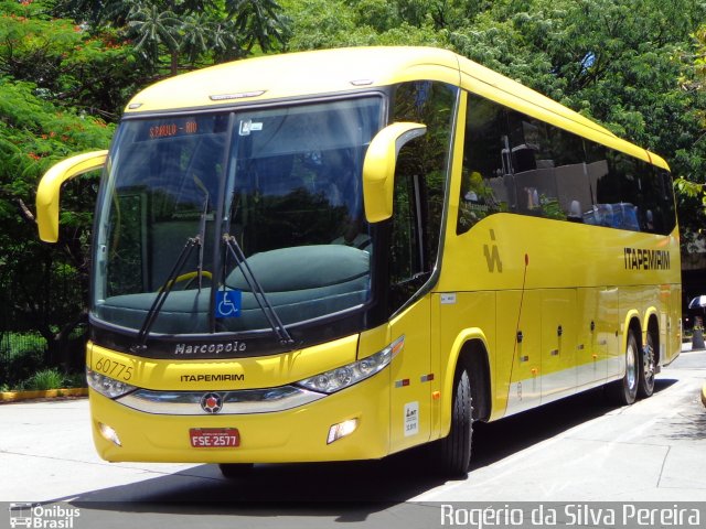 Viação Itapemirim 60775 na cidade de São Paulo, São Paulo, Brasil, por Rogério da Silva Pereira. ID da foto: 3214906.