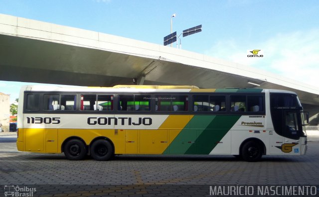 Empresa Gontijo de Transportes 11305 na cidade de Belo Horizonte, Minas Gerais, Brasil, por Maurício Nascimento. ID da foto: 3213812.