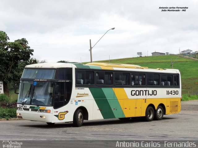 Empresa Gontijo de Transportes 11430 na cidade de João Monlevade, Minas Gerais, Brasil, por Antonio Carlos Fernandes. ID da foto: 3214358.