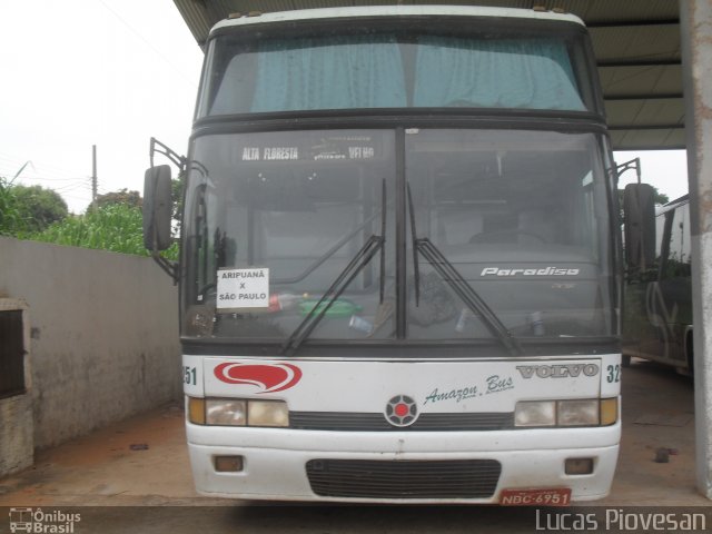 Eucatur - Empresa União Cascavel de Transportes e Turismo 3251 na cidade de Coxim, Mato Grosso do Sul, Brasil, por Lucas Piovesan. ID da foto: 3217133.