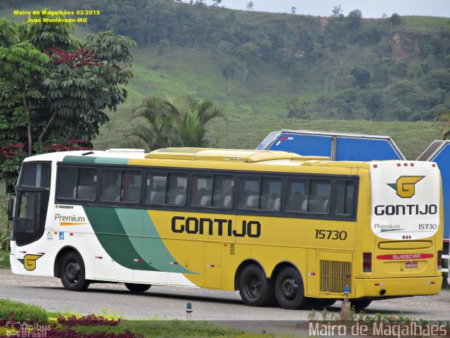 Empresa Gontijo de Transportes 15730 na cidade de João Monlevade, Minas Gerais, Brasil, por Mairo de Magalhães. ID da foto: 3217012.