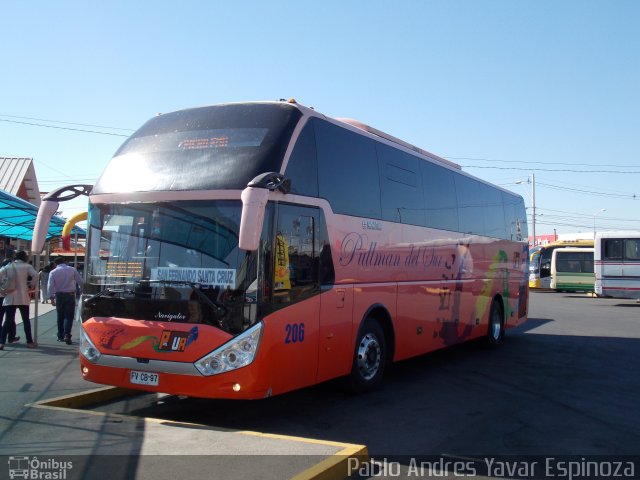 Pullman del Sur 206 na cidade de Santa Cruz, Colchagua, Libertador General Bernardo O'Higgins, Chile, por Pablo Andres Yavar Espinoza. Número da foto: #3217784.