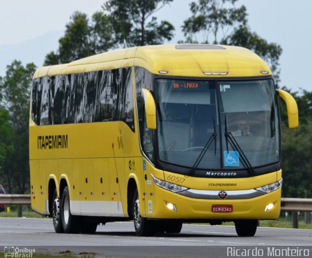 Viação Itapemirim 60517 na cidade de Seropédica, Rio de Janeiro, Brasil, por Ricardo Silva Monteiro. ID da foto: 3217140.