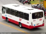 Empresa de Ônibus Pássaro Marron 3004 na cidade de Aparecida, São Paulo, Brasil, por Marcelo Castro. Número da foto: #3217336.