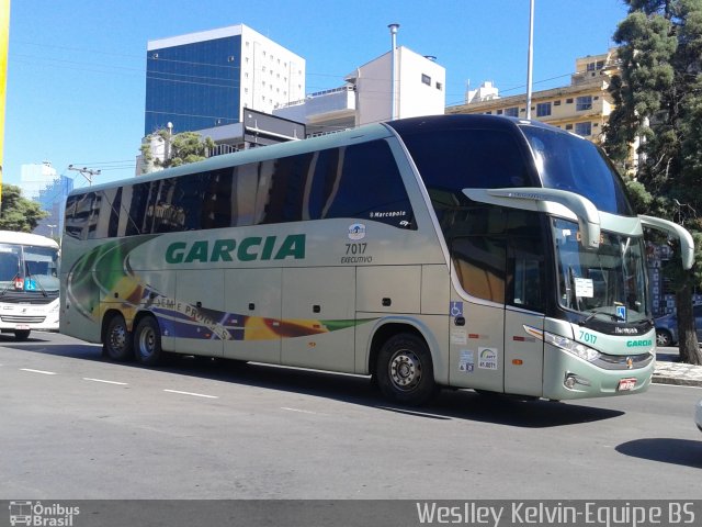 Viação Garcia 7017 na cidade de São Paulo, São Paulo, Brasil, por Weslley Kelvin Batista. Número da foto: #3218995.