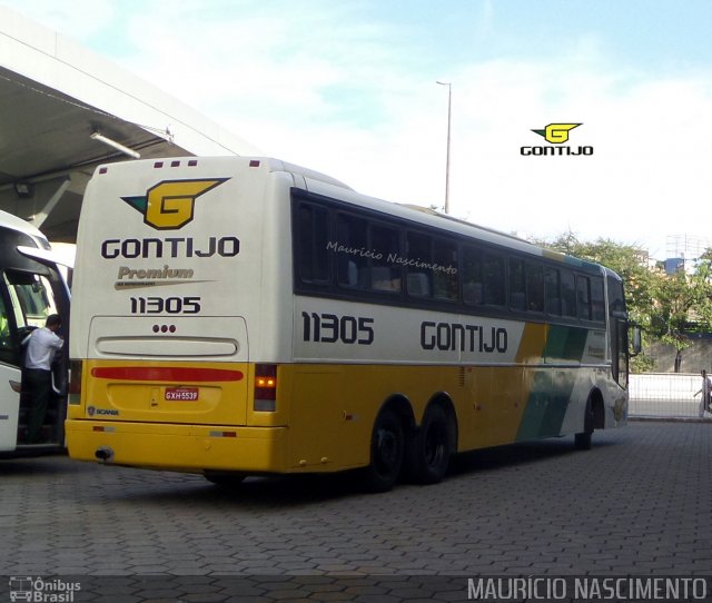 Empresa Gontijo de Transportes 11305 na cidade de Belo Horizonte, Minas Gerais, Brasil, por Maurício Nascimento. ID da foto: 3220166.