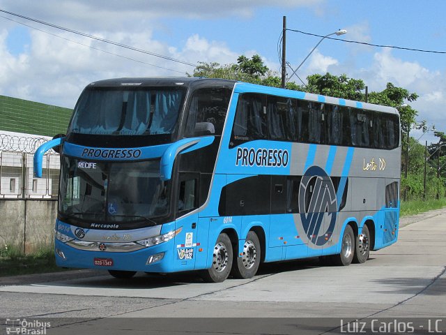 Auto Viação Progresso 6014 na cidade de Recife, Pernambuco, Brasil, por Luiz Carlos de Santana. ID da foto: 3218847.