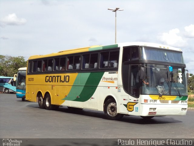 Empresa Gontijo de Transportes 11270 na cidade de Montes Claros, Minas Gerais, Brasil, por Paulo Henrique Claudino. ID da foto: 3218584.