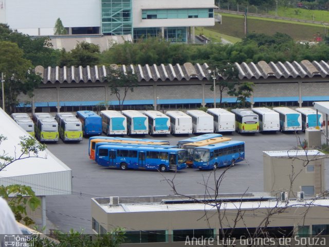 São Dimas Transportes Garagem na cidade de Belo Horizonte, Minas Gerais, Brasil, por André Luiz Gomes de Souza. ID da foto: 3219782.