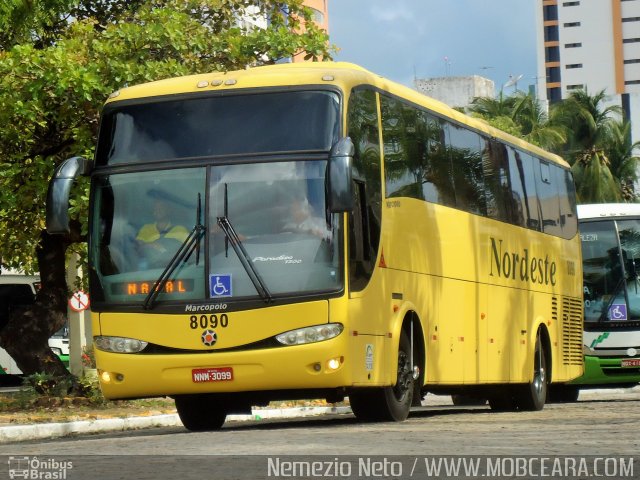 Viação Nordeste 8090 na cidade de Fortaleza, Ceará, Brasil, por Nemezio Lemos Neto. Número da foto: #3218761.