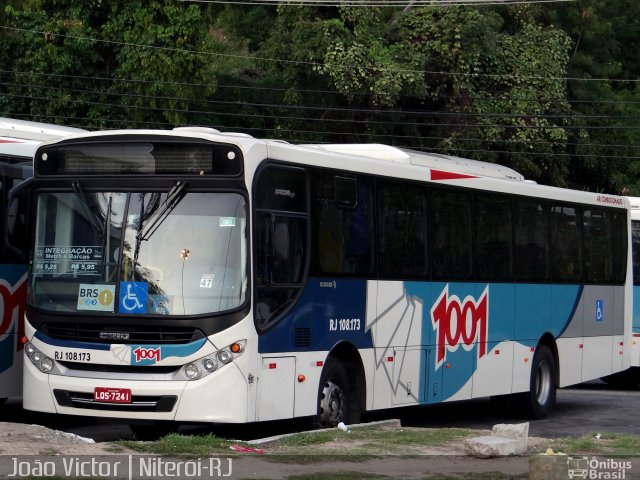 Auto Viação 1001 RJ 108.173 na cidade de Niterói, Rio de Janeiro, Brasil, por João Victor. ID da foto: 3219967.