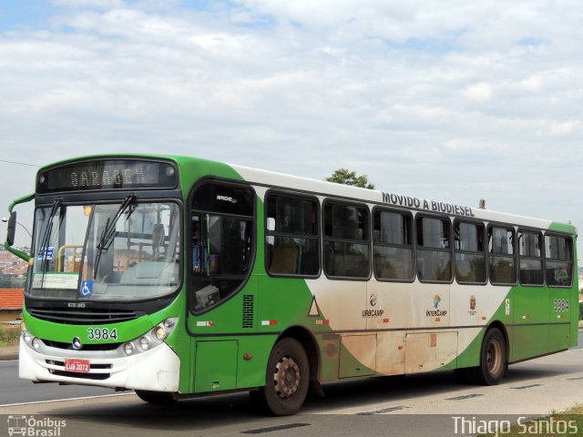 VB Transportes e Turismo 3984 na cidade de Campinas, São Paulo, Brasil, por Thiago Santos. ID da foto: 3218897.