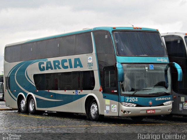 Viação Garcia 7204 na cidade de Londrina, Paraná, Brasil, por Rodrigo Coimbra. ID da foto: 3219875.