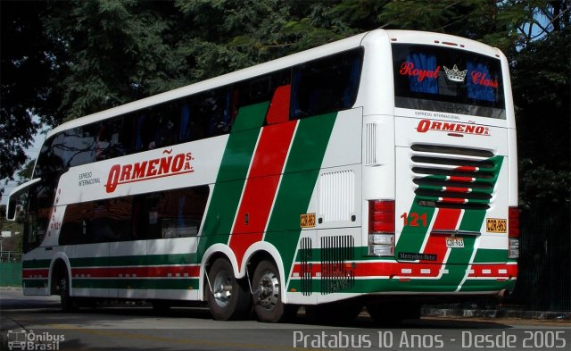 Expreso Internacional Ormeño 121 na cidade de São Paulo, São Paulo, Brasil, por Cristiano Soares da Silva. Número da foto: #3220904.