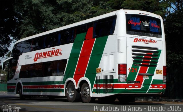 Expreso Internacional Ormeño 121 na cidade de São Paulo, São Paulo, Brasil, por Cristiano Soares da Silva. ID da foto: 3220904.