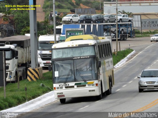 Empresa Gontijo de Transportes 15110 na cidade de João Monlevade, Minas Gerais, Brasil, por Mairo de Magalhães. ID da foto: 3220722.