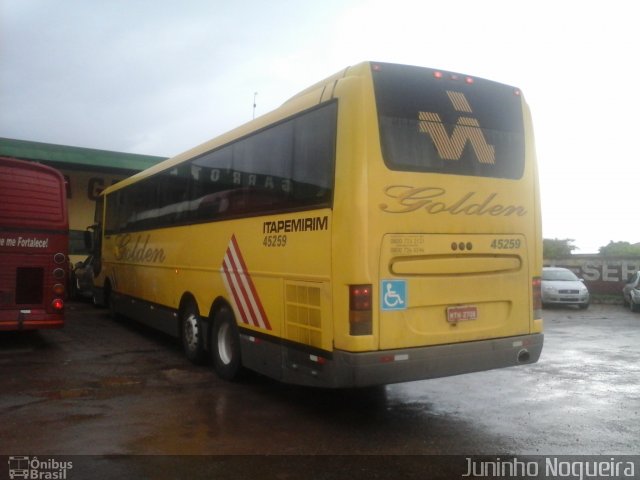 Viação Itapemirim 45259 na cidade de Trindade, Goiás, Brasil, por Juninho Nogueira. ID da foto: 3221630.