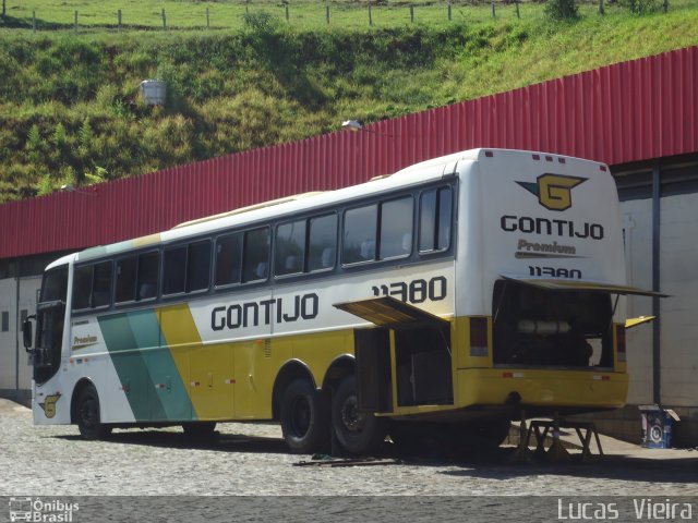 Empresa Gontijo de Transportes 11380 na cidade de João Monlevade, Minas Gerais, Brasil, por Lucas Vieira. ID da foto: 3181091.