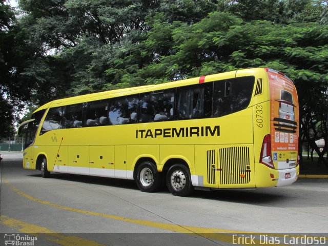 Viação Itapemirim 60733 na cidade de São Paulo, São Paulo, Brasil, por Erick Dias. ID da foto: 3223655.