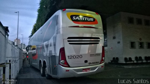 Saritur - Santa Rita Transporte Urbano e Rodoviário 12020 na cidade de Belo Horizonte, Minas Gerais, Brasil, por Lucas Santos. Número da foto: #3223390.