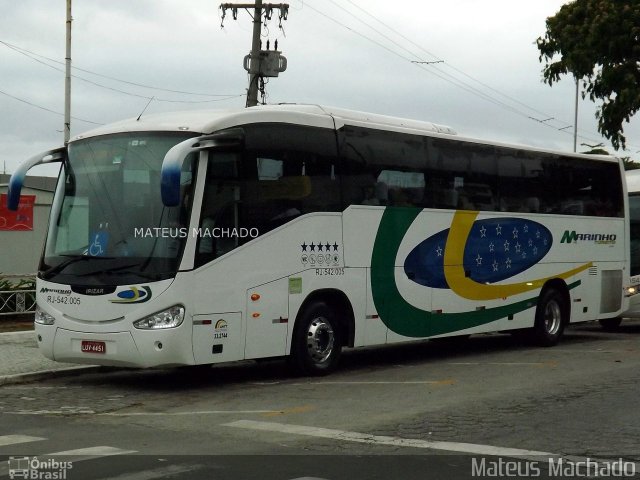 Marinho Transporte e Turismo RJ 542.005 na cidade de Angra dos Reis, Rio de Janeiro, Brasil, por Mateus Machado. ID da foto: 3224642.