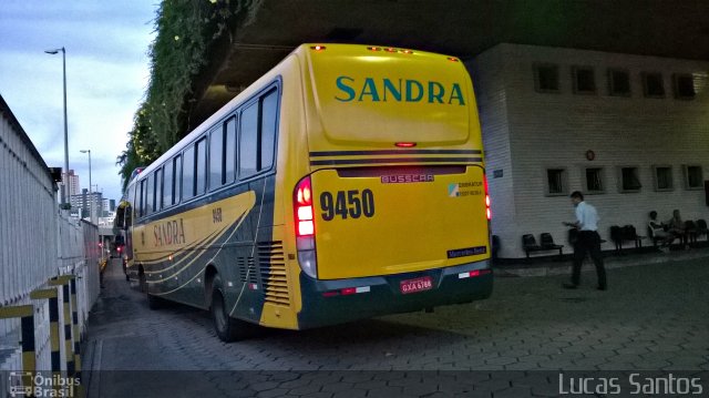 Viação Sandra 9450 na cidade de Belo Horizonte, Minas Gerais, Brasil, por Lucas Santos. Número da foto: #3223389.