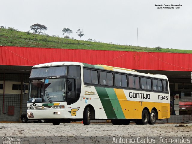 Empresa Gontijo de Transportes 11345 na cidade de João Monlevade, Minas Gerais, Brasil, por Antonio Carlos Fernandes. Número da foto: #3224005.