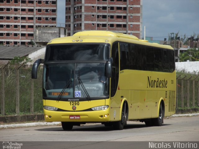 Viação Nordeste 1290 na cidade de Natal, Rio Grande do Norte, Brasil, por Nícolas Vitorino Lopes. Número da foto: #3223226.