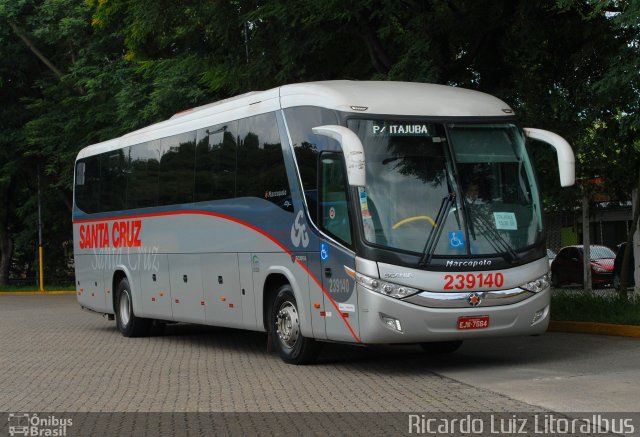 Viação Santa Cruz 239140 na cidade de São Paulo, São Paulo, Brasil, por Ricardo Luiz. Número da foto: #3227010.