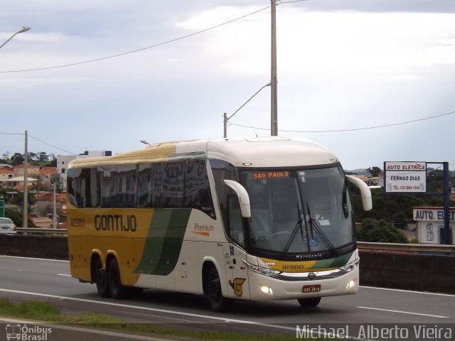 Empresa Gontijo de Transportes 18980 na cidade de Perdões, Minas Gerais, Brasil, por Michael  Alberto Vieira. ID da foto: 3226381.