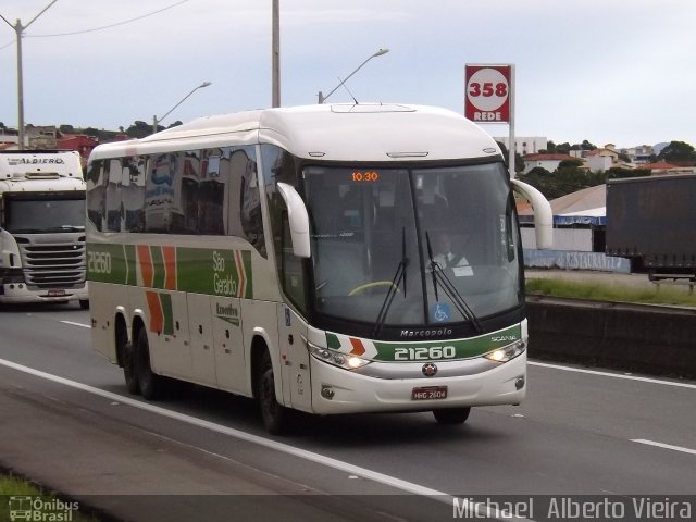 Cia. São Geraldo de Viação 21260 na cidade de Perdões, Minas Gerais, Brasil, por Michael  Alberto Vieira. ID da foto: 3226344.