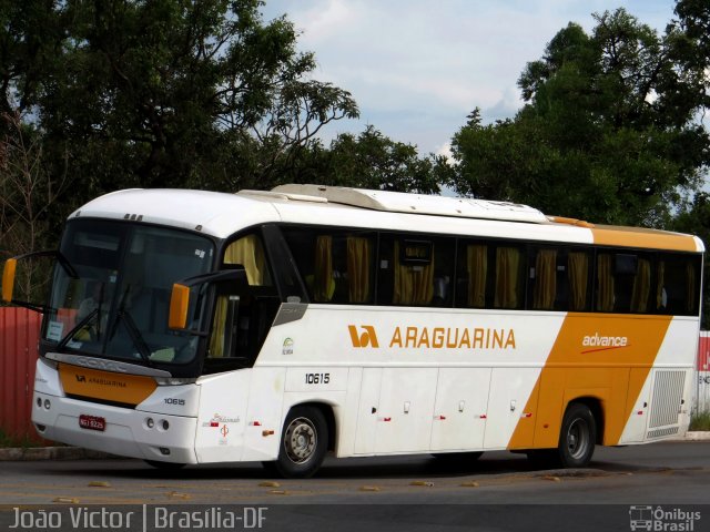 Viação Araguarina 10615 na cidade de Brasília, Distrito Federal, Brasil, por João Victor. ID da foto: 3228077.