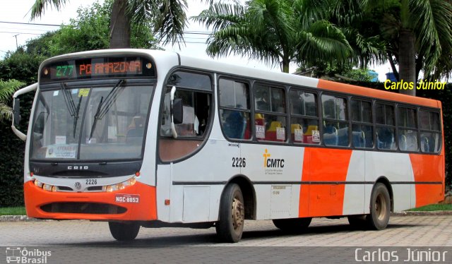 HP Transportes Coletivos 2226 na cidade de Goiânia, Goiás, Brasil, por Carlos Júnior. ID da foto: 3228953.