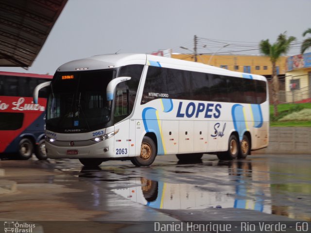 LopeSul Transportes - Lopes e Oliveira Transportes e Turismo - Lopes Sul 2063 na cidade de Rio Verde, Goiás, Brasil, por Daniel Henrique. Número da foto: #3228797.